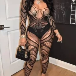 TankiniSkirt Hollow Out Backless Crotchless Bodystockings