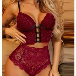 TankiniSkirt Crochet Lace Cutout Lace-up Lingerie Set 14 TankiniSkirt Crochet Lace Cutout Lace-up Lingerie Set -TankiniSkirt Shop f2b7ff404b07ea5d60a68d12035a3a47