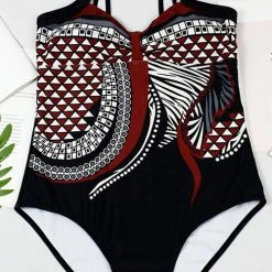 MySwimsuit Tribal Print One Piece Swimsuit -TankiniSkirt Shop f2e48e65488fe3b1f51e1b0291f36b49