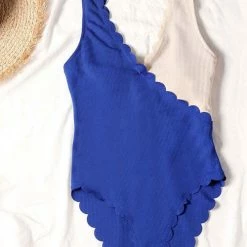 MySwimsuit Scalloped Splicing High Cut One Piece Swimsuit -TankiniSkirt Shop f8b68473c1744474b2af8ac75dbfee23