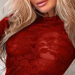 TankiniSkirt Long Sleeve See Through Lace Teddy -TankiniSkirt Shop fdfcfb4cf78a979eae25676a7b066c1b