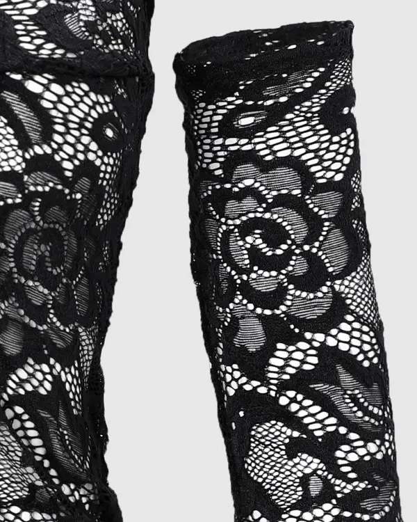 TankiniSkirt Cutout Drawstring Ruched Lace Babydoll With Thong 6 TankiniSkirt Cutout Drawstring Ruched Lace Babydoll With Thong - Image 6